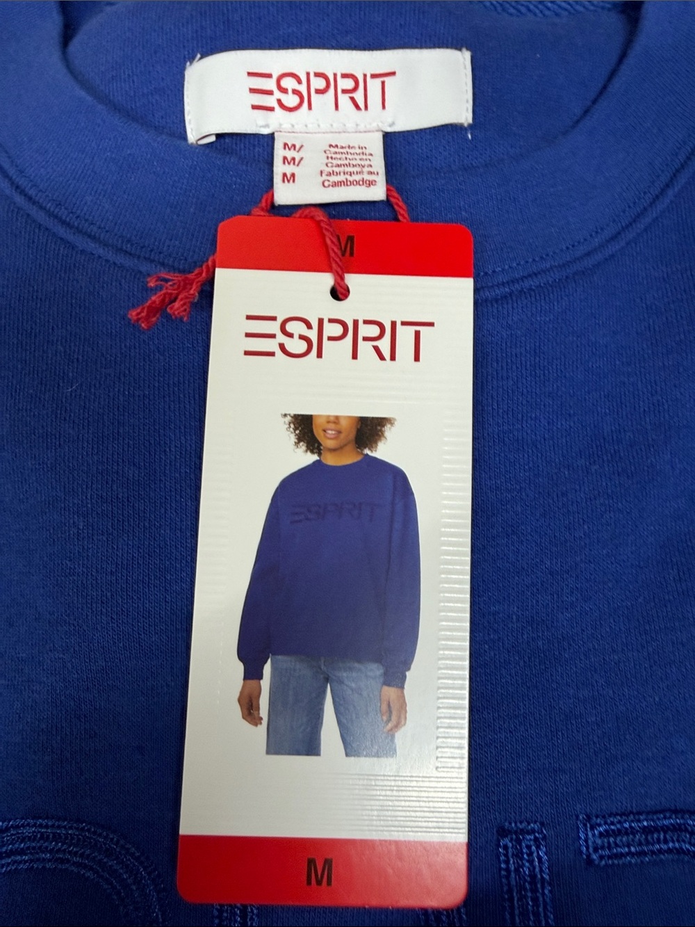 Esprit women's Crewneck Sweater in Blue